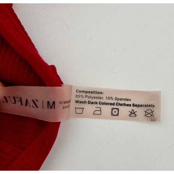 Ribbed Swimsuit 6 Bikini Plunge Neckline Athleisure Minimalist Chic Coquette - Picture 14 of 14